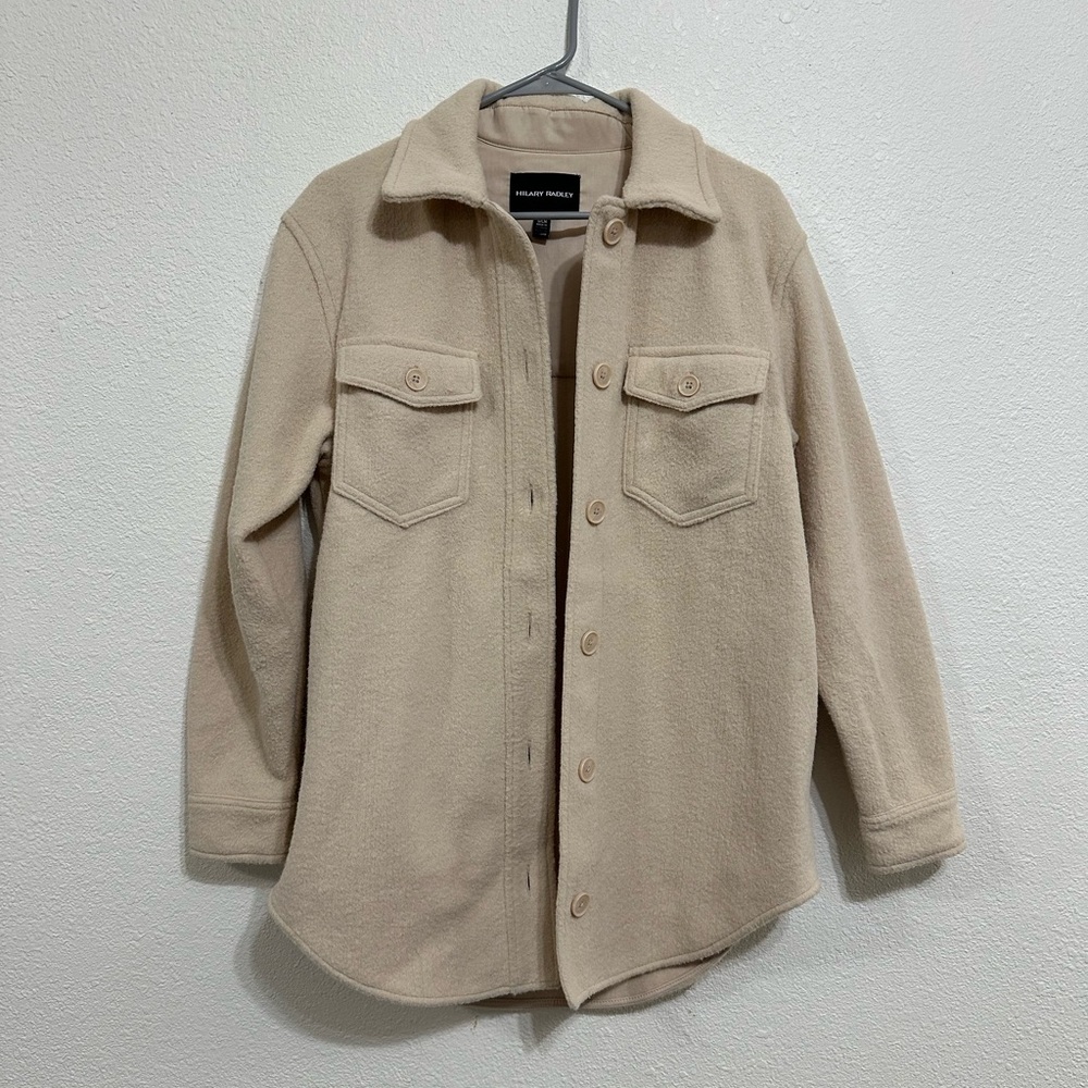 Cream Shirt Jacket | Size Small